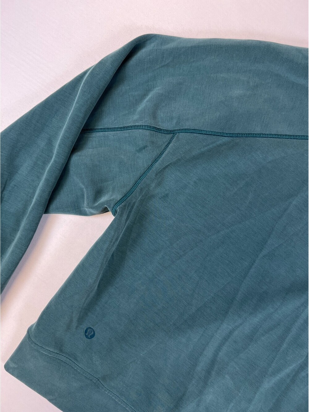 Lululemon Womens 10 Green Modal Blend Pullover Hoodie Athletic Sweatshirt Top - Picture 9 of 12